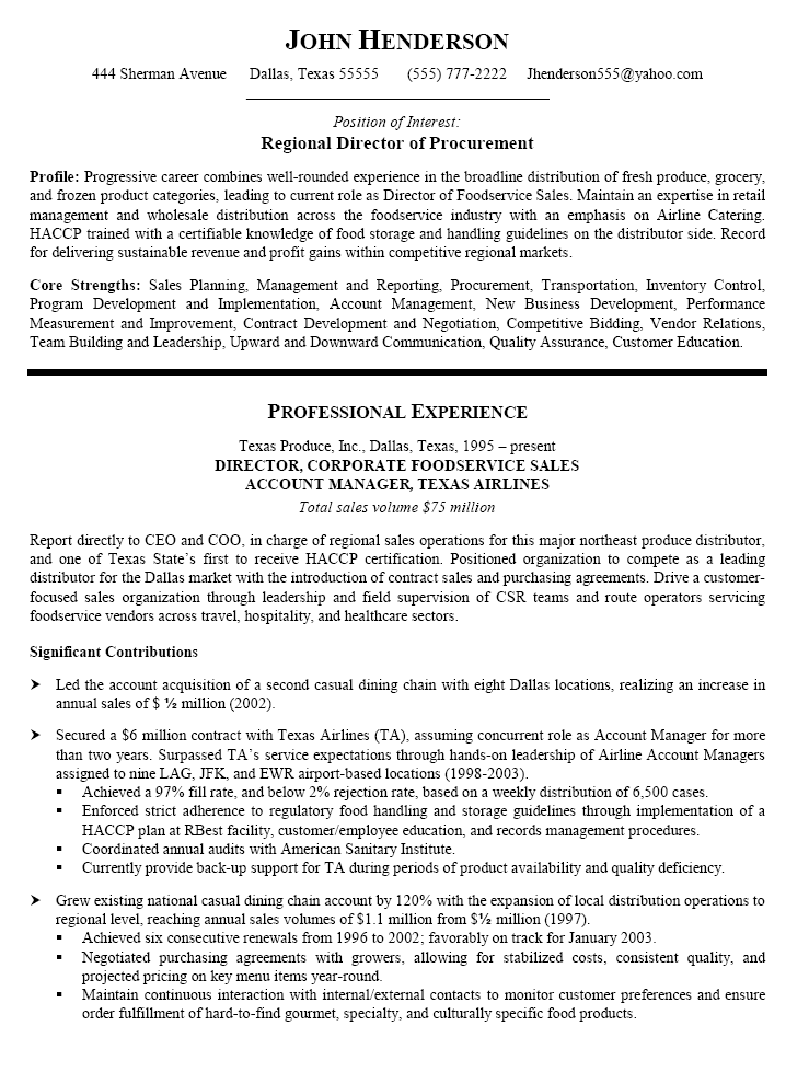 Sample Cover Letter For Purchasing Executive