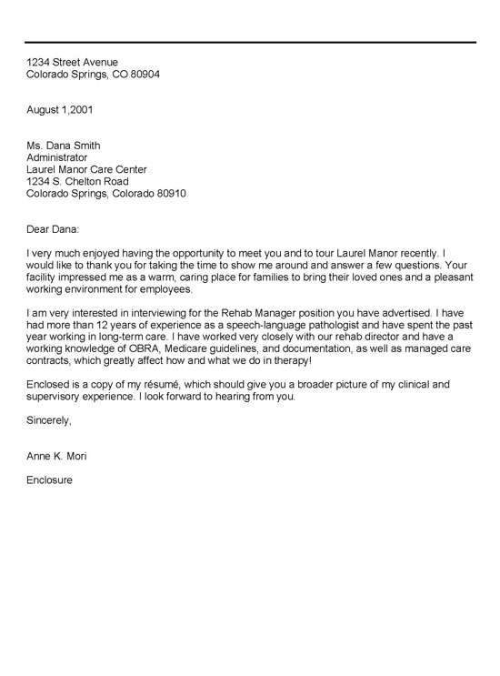 Sample Thank You Letter After Interview Recent Graduate Cover Letter