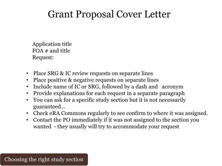 How To Write A Cover Letter For Grant Proposal