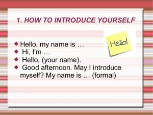 Introduce yourself. Job Interview.Noelia Box