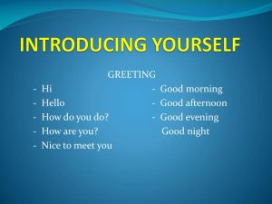 PPT INTRODUCING YOURSELF PowerPoint Presentation, free download ID