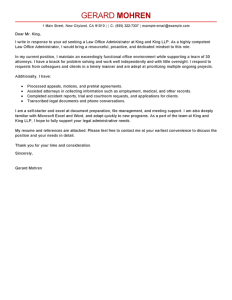 Best Office Administrator Cover Letter Examples LiveCareer
