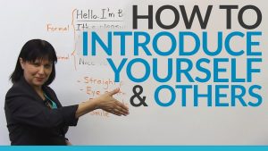 How to introduce yourself & other people YouTube