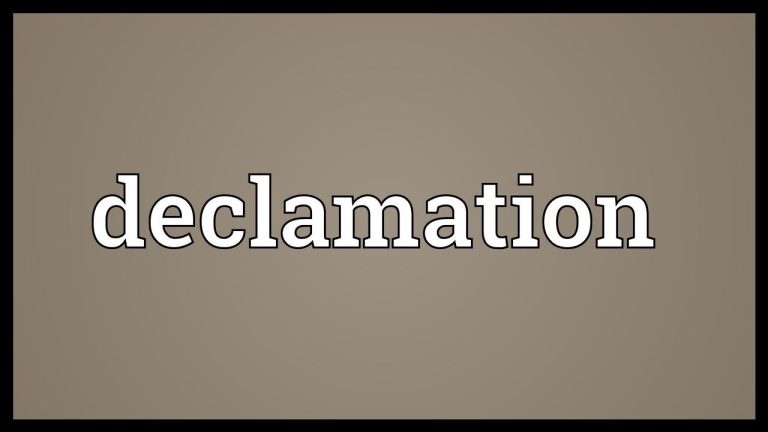 Declamation Meaning In Punjabi