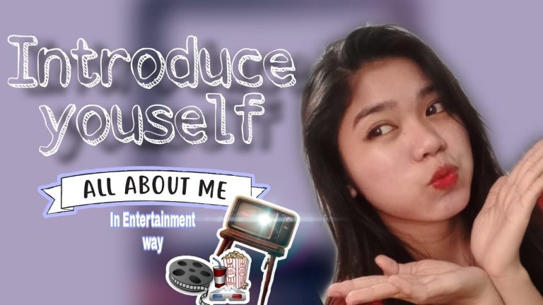 How To Introduce Yourself In Youtube Video