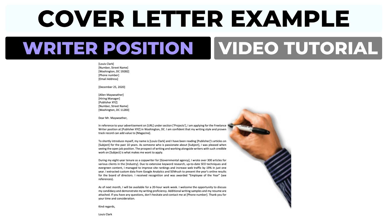 How To Write A Cover Letter For Freelance Work