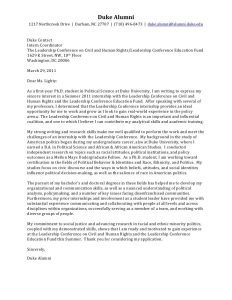 PhD Cover Letter Political Science