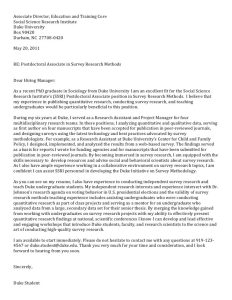 Sample Cover Letter How To Write A Cover Letter Umich