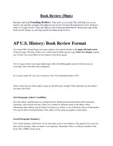 Example Of A Book Review In Apa Format Shouldirefinancemyhome