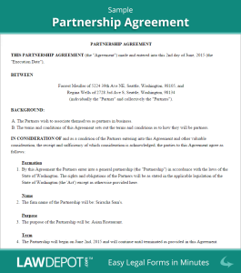Partnership Agreement Sample Homecare Business Pinterest