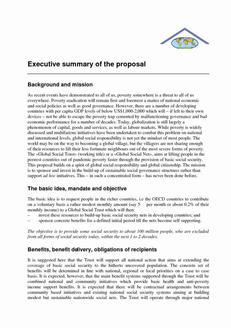How To Write An Executive Summary For A Business Proposal
