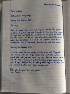 Diary Entries in Year 6 Kemsley Primary Academy