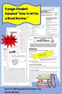Teach your grade 67 students how to write a book review! Includes a
