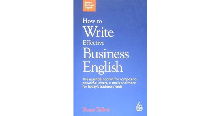 How To Write Effective Business English Fiona Talbot Pdf