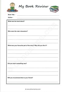 Kids Book Report Template Writing A Book for Free in 2020 Book review