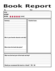 Book Report Writing Examples for Students Examples
