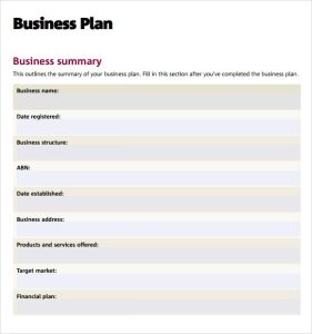 FREE 9+ Sample Business Plan Templates in Google Docs MS Word Pages