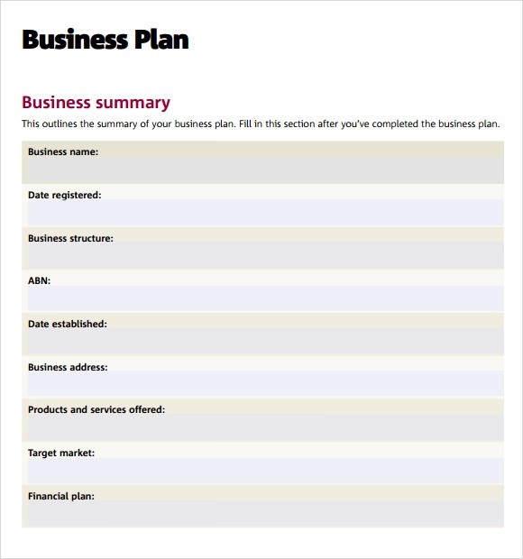 How To Write A Business Plan Free Pdf