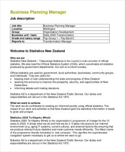 FREE 8+ Sample Business Manager Job Description Templates in PDF MS Word