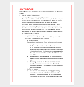 Chapter Outline Template 10+ Free Formats, Examples and Samples