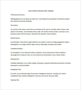 Business Plan Outline Template 19+ Free Word, Excel, PDF Format