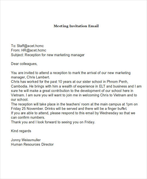 How To Write A Business Dinner Invitation Email