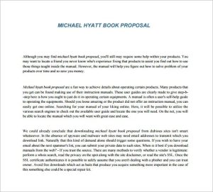 Book Proposal Template 15+ Free Word, Excel, PDF Format Download