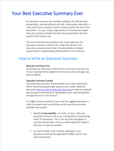 9+ Executive Summary Templates & Examples (Word PowerPoint)