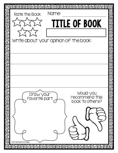 Book Report Template 1st Grade (8) TEMPLATES EXAMPLE