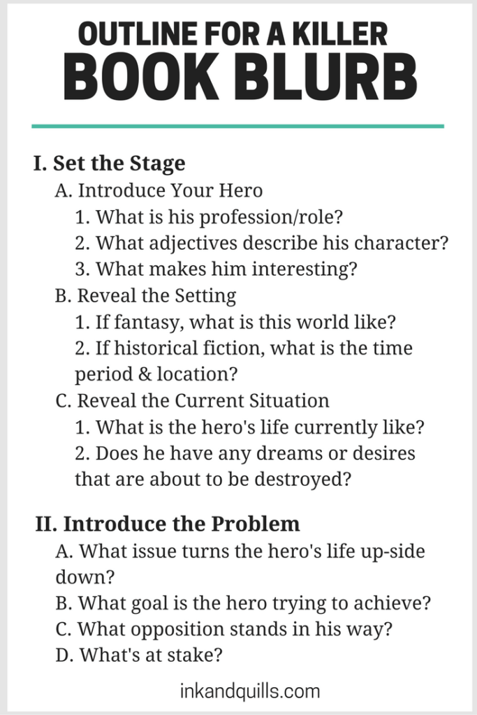 How To Write A Book Outline Template
