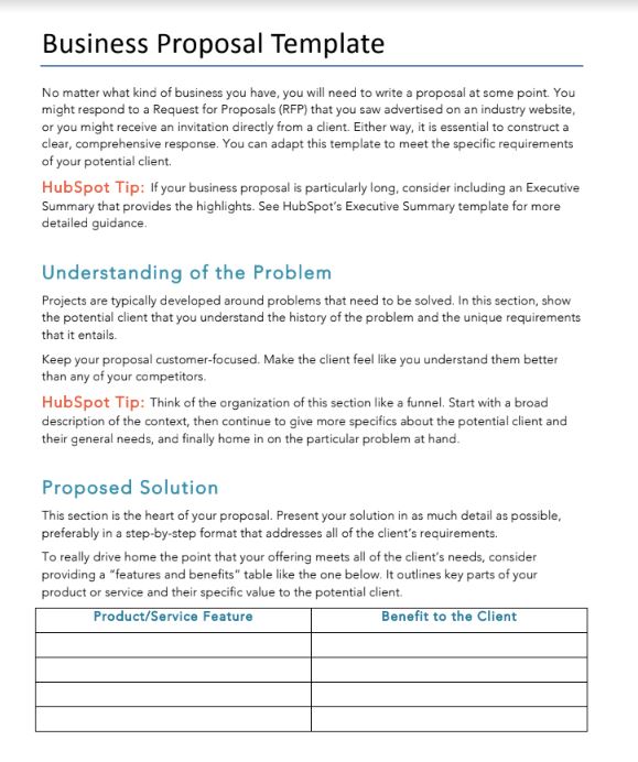 How To Write A Business Idea Proposal