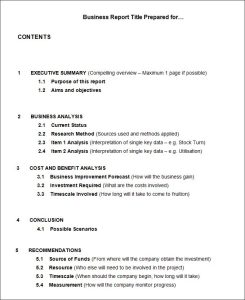 Business and technical report writing template 16+ Sample Technical