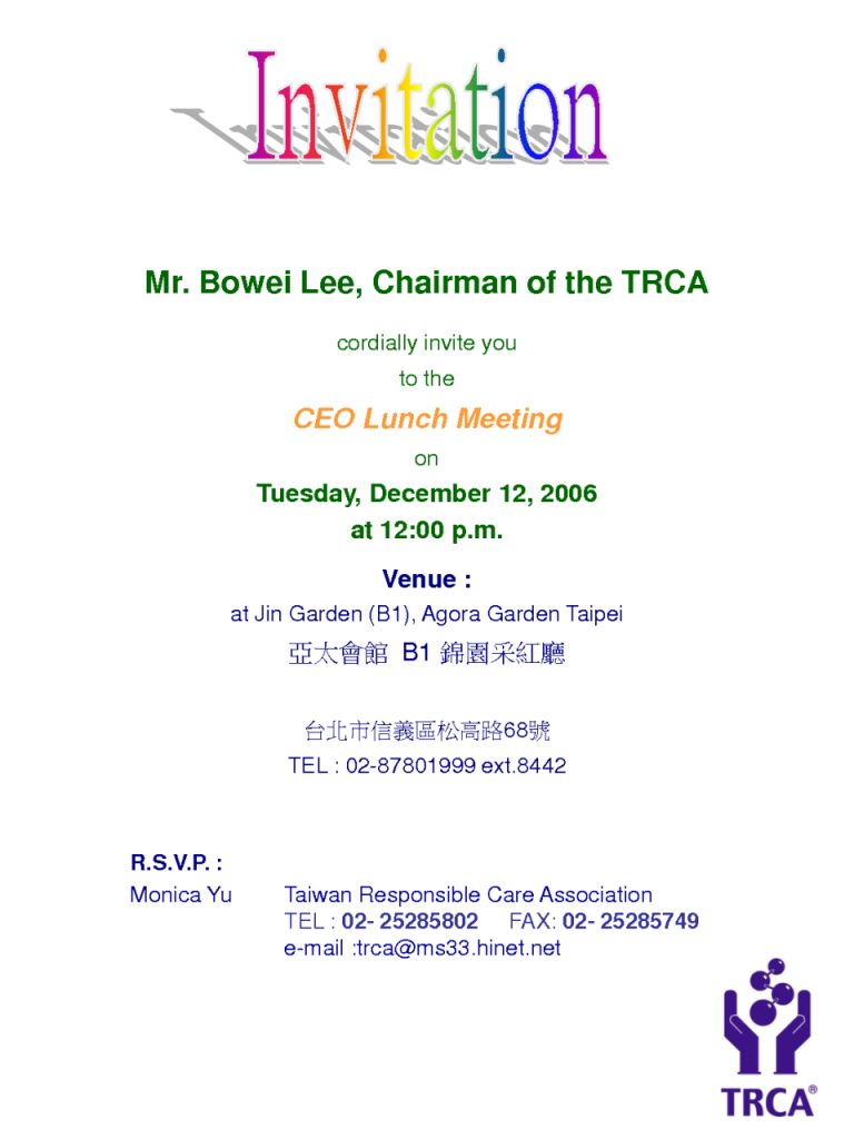 How To Write A Business Lunch Invitation