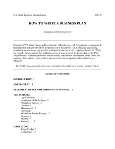 How to Write a Business Plan Guide