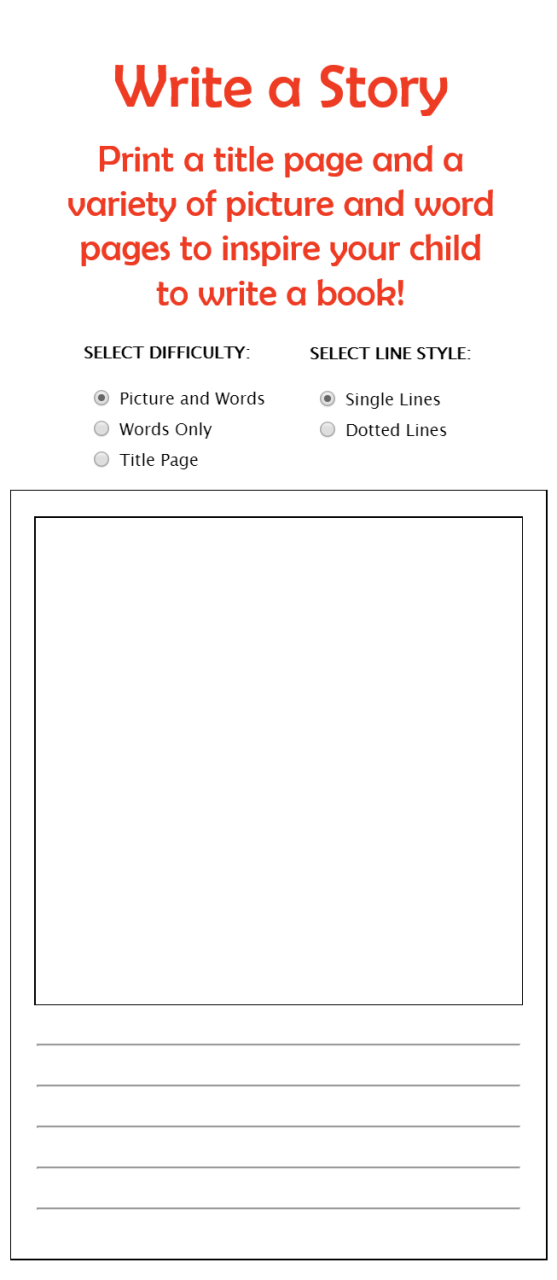 How To Write A Children's Book Template