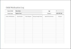 Medical Log Templates 13+ Free Printable Word, Excel & PDF Formats