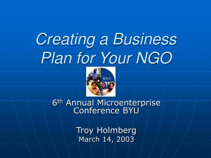 How To Write A Business Plan For An Ngo