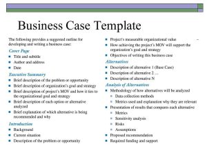 Resultado de imagen para business case template Business case