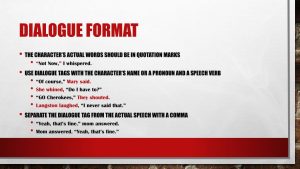 PPT Writing Dialogue PowerPoint Presentation, free download ID2451385