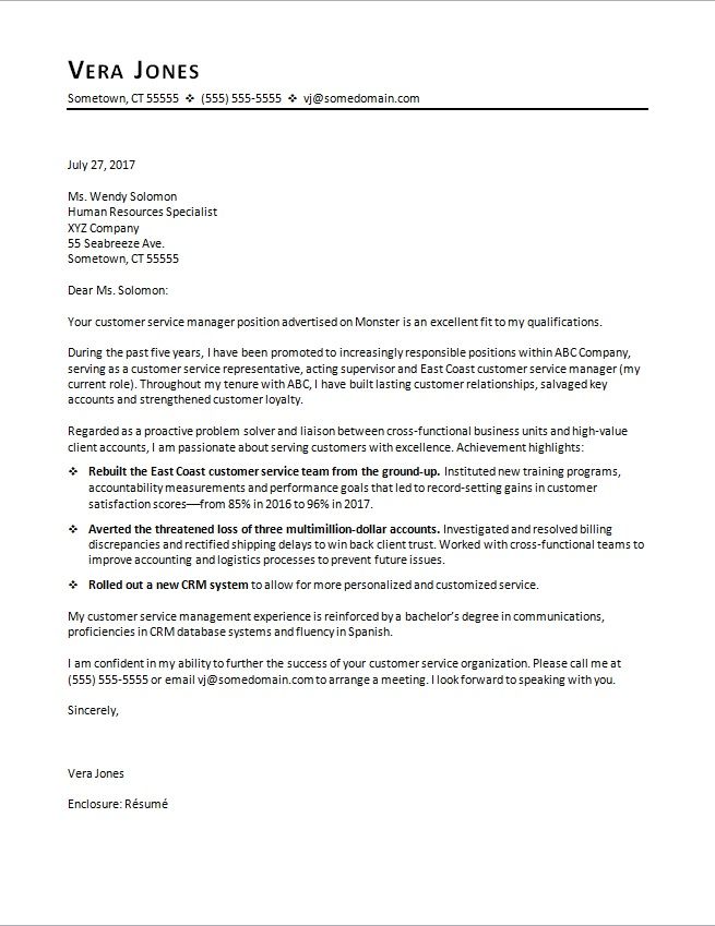 Computer Science Cover Letter Examples