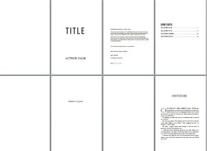Free book design templates and tutorials for formatting in MS Word