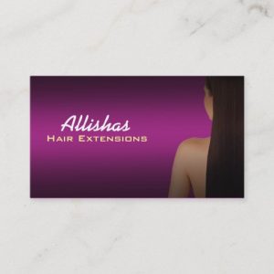 Hair Extensions Business Cards