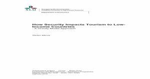 How Security Impacts Tourism to Low Countries · 2016. 7. 12