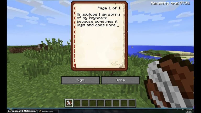 Minecraft How To Write A Book