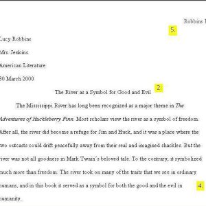 Sample Pages In Mla Format