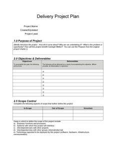 An Example Of A Business Plan For A Project