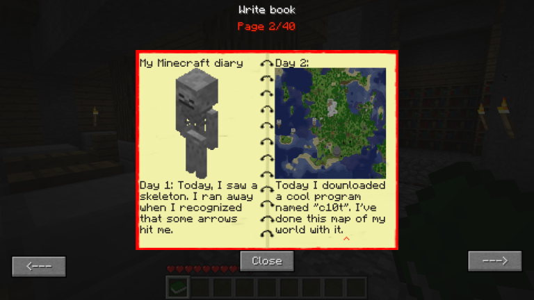 How To Write In A Book In Minecraft
