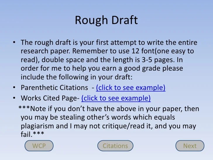 How To Write A Rough Draft For A Book Report