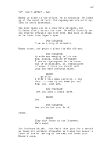 THE GODFATHER SAMPLE SCRIPT PAGE Writing Basics FILM SCHOOL ONLINE