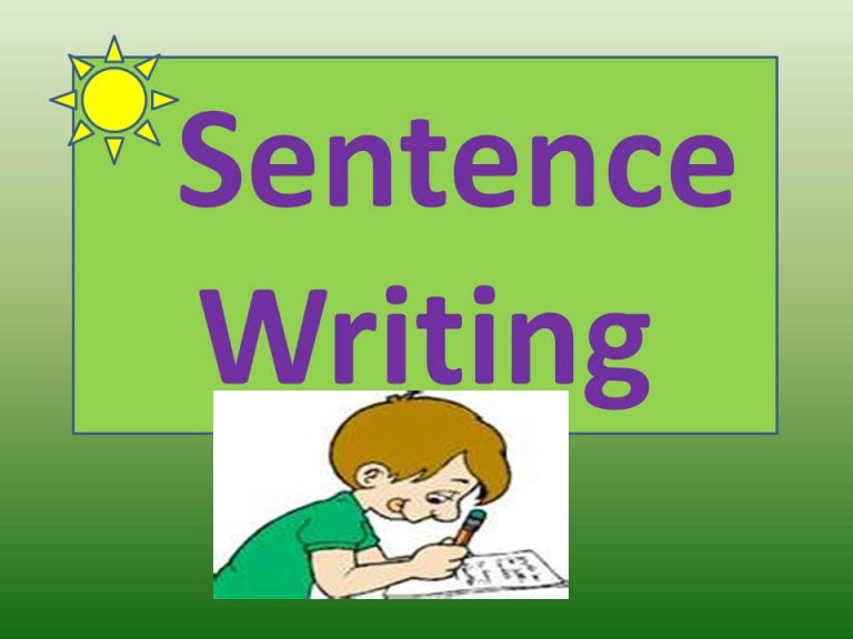 How To Write A Sentence Book
